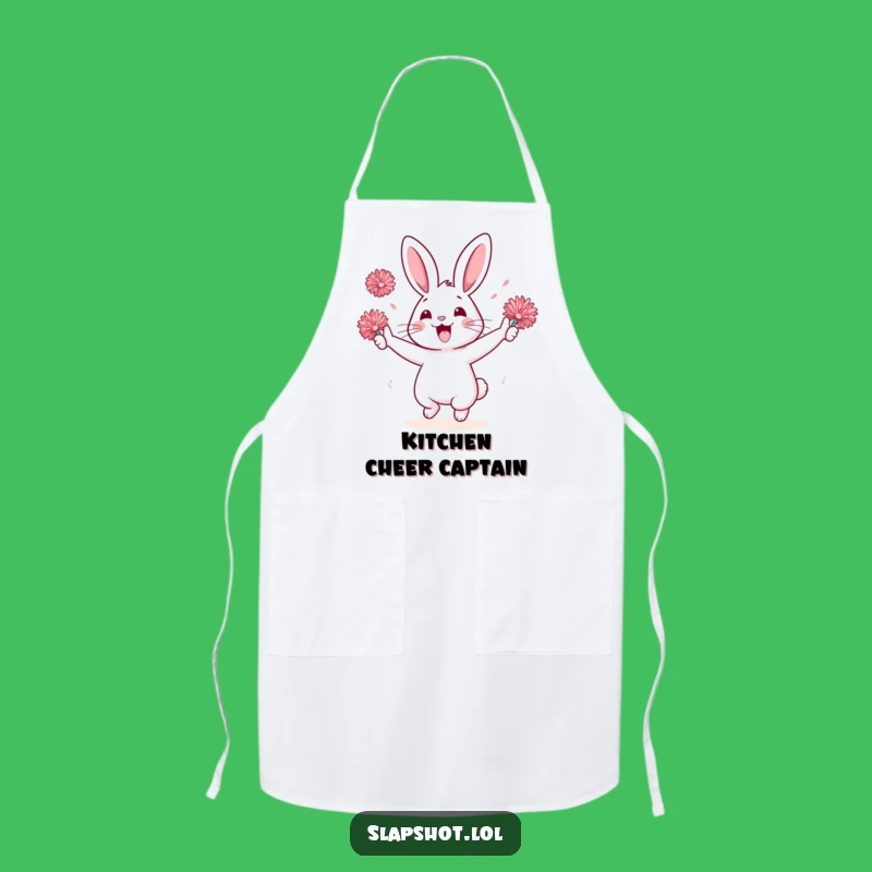 Funny Rabbit Kitchen Cheer Apron - Cheerful Cooking Gift