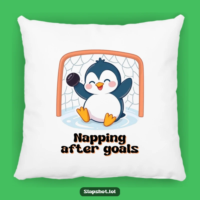 Funny Penguin Pillow: Cozy Giggling Slapshot, Cute Gift For Comfy Spaces