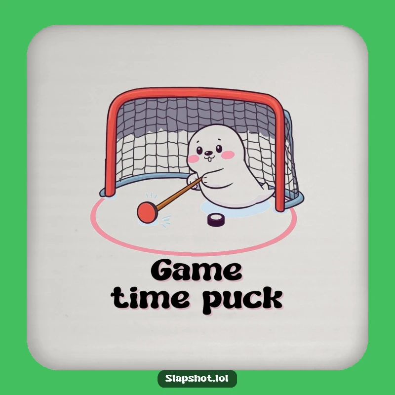 Funny Seal Puck Guard Coaster - Protect Furniture Laughs Gift