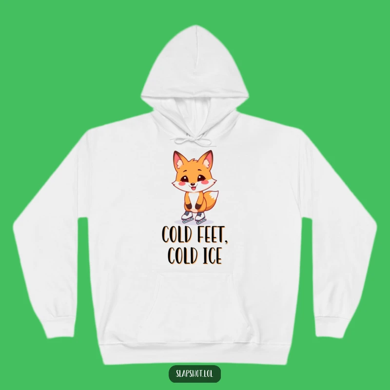 Funny Fox Skater Hoodie: Cozy, Hilarious Gift for Chilly Awkward Adventures