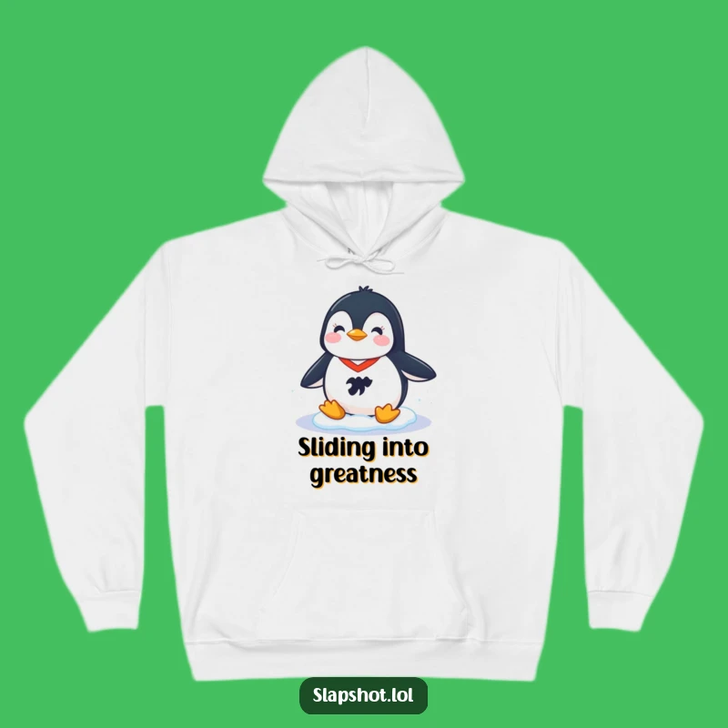 Funny Penguin Hockey Hoodie: Cozy Comfort for Cheerful Sports Fans