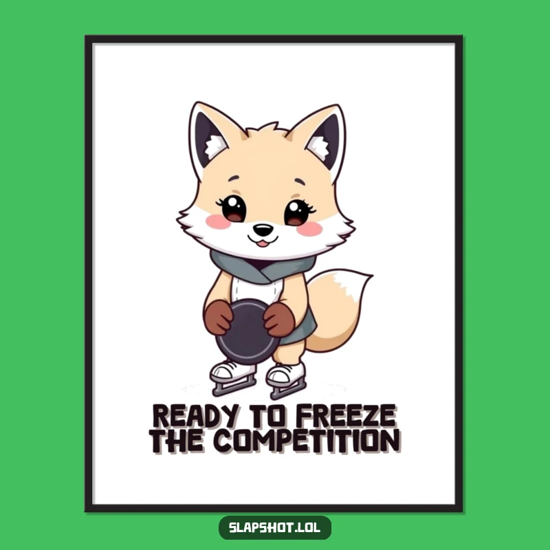 Free Printable Arctic Fox Wall Art: Funny Skater Downloadable Decor for a Cool Vibe