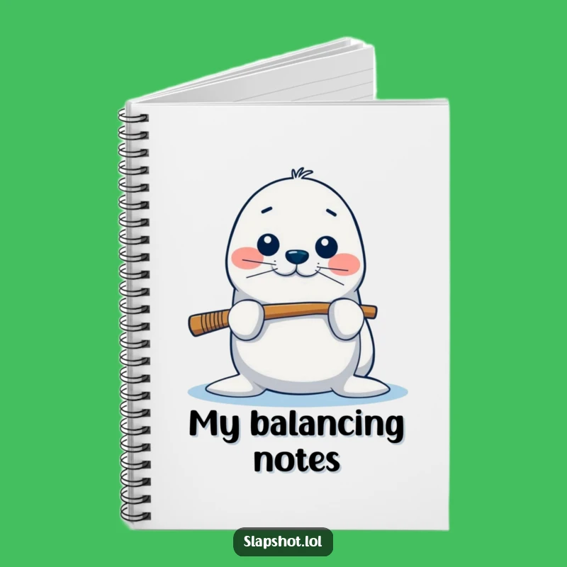 Funny Seal Notebook: Balancing Stick Notes, Unique Gift For Organization